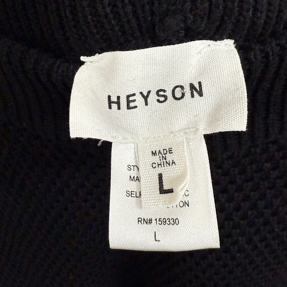 Heyson High Waisted Sweater Wide Leg Pant Thick Knit - Picture 4 of 5